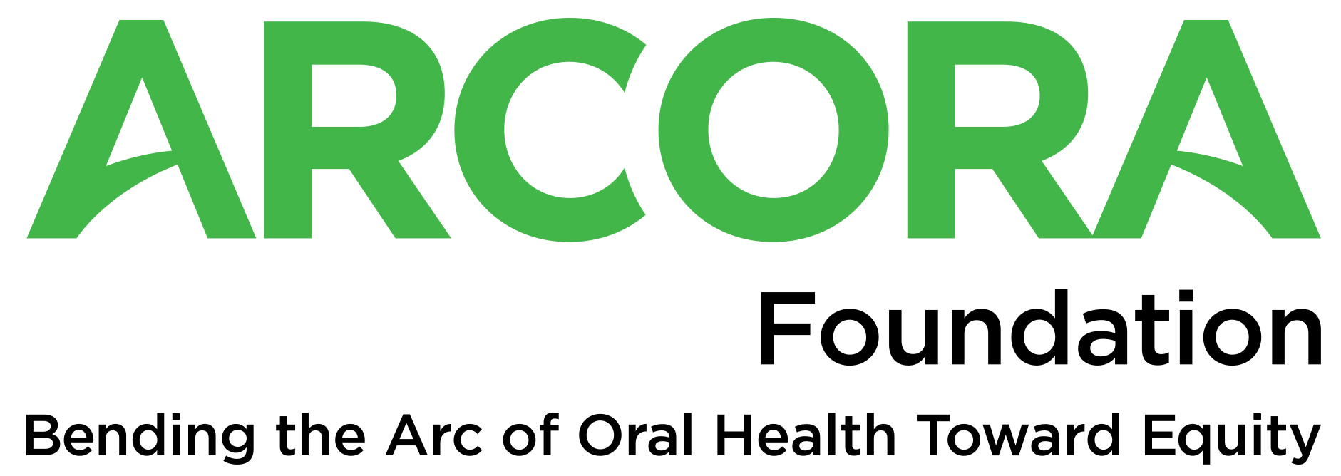 Arcora Foundation logo "Bending the Arc of Oral Health Toward Equity"