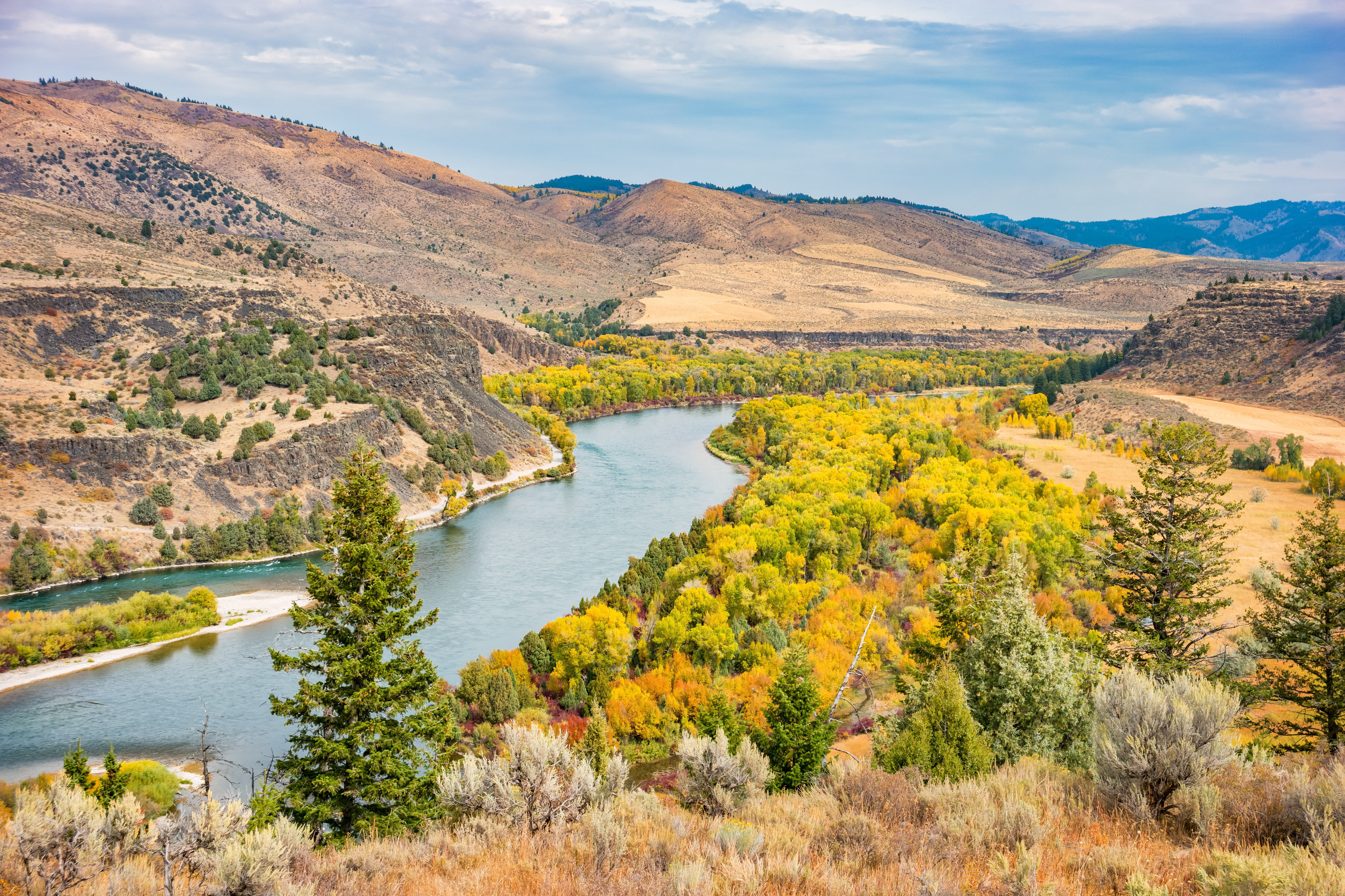 Snake River on an autumn day