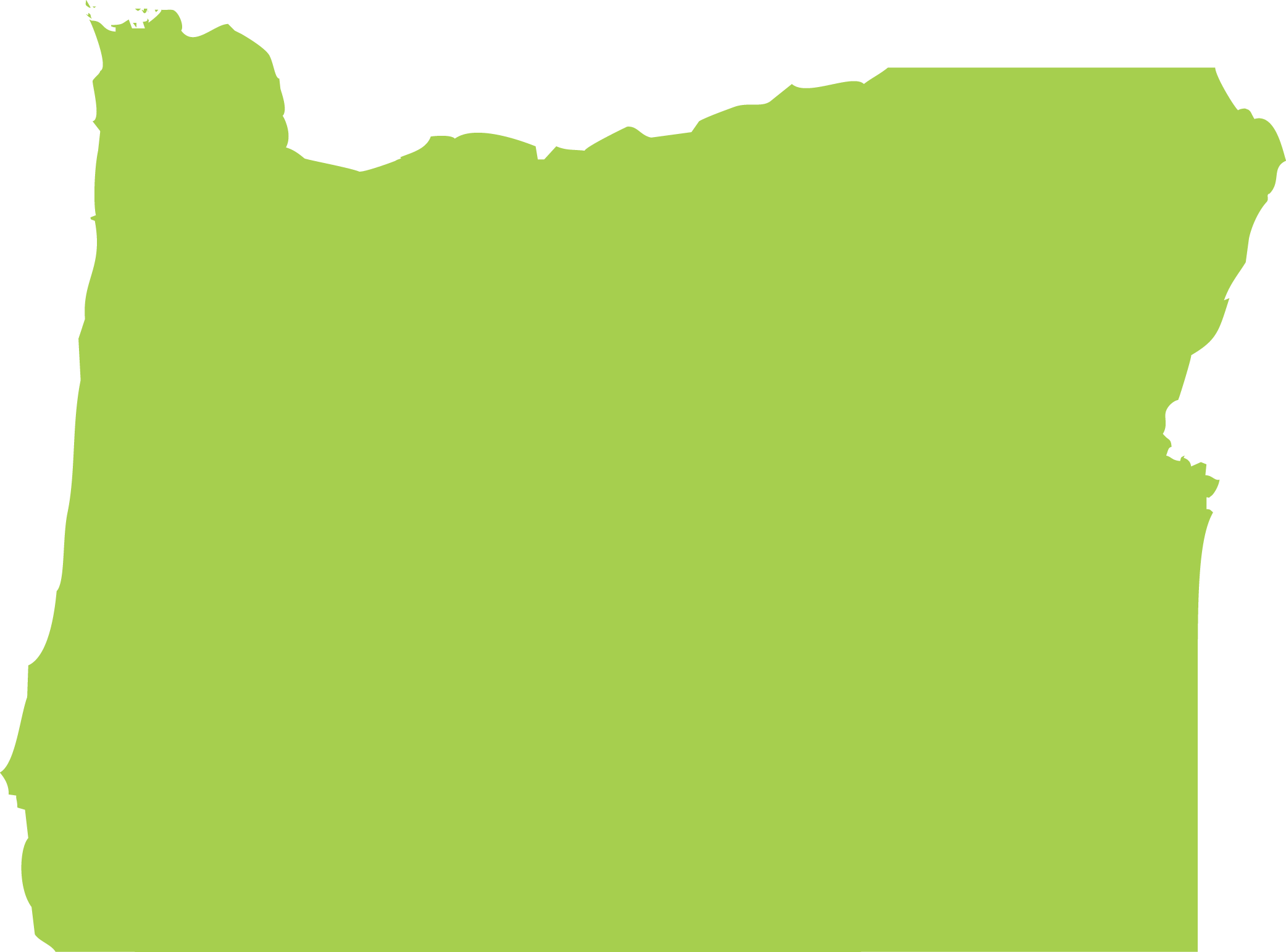 Lime green Oregon State icon