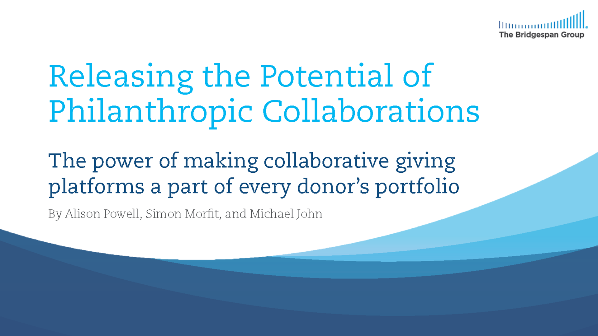 Releasing The Potential Of Philanthropic Collaborations | Philanthropy ...