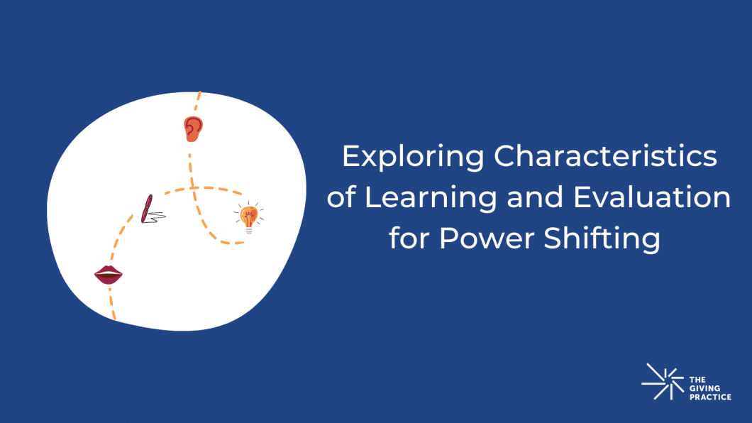 Exploring Characteristics of Learning and Evaluation for Power Shifting Featured Image on Blue Background with Iconography of light bulb, pen, ear, and mouth 