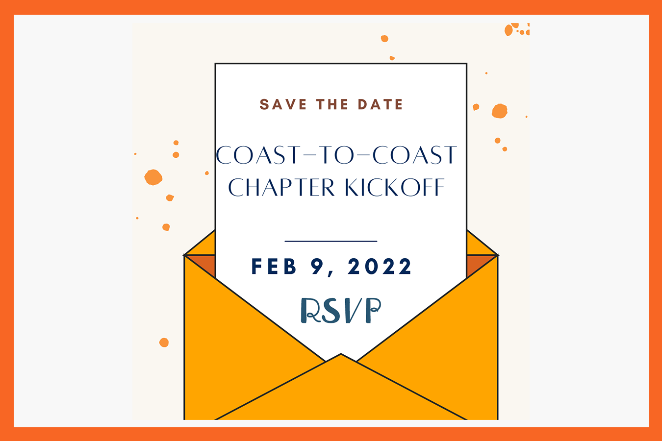 EPIP Save the Date Coast to Coast Chapter Kickoff February 9, 2022