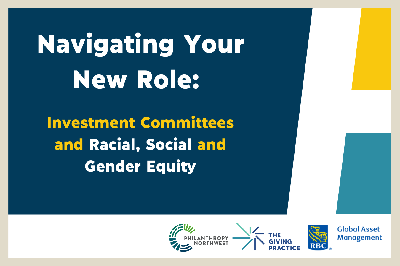Navigating Your New Role: Investment Committees and Racial, Social and Gender Equity graphic