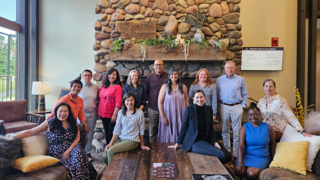 Philanthropy Northwest board members at a board retreat in Whitefish, Montana