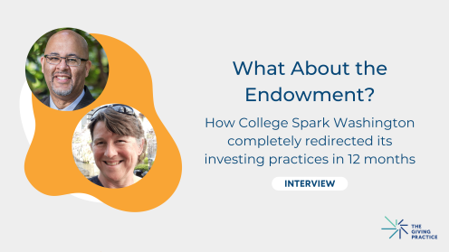 What about the endowment? How college spark foundation completely redirected its investing practices in 12 months