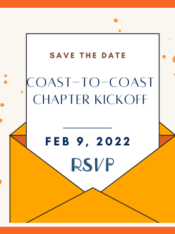 EPIP Save the Date Coast to Coast Chapter Kickoff February 9, 2022