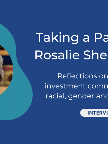 Featured Photo: Taking a Pause of Rosalie Sheehy Cates: Reflections on the role of investment committees around racial, gender and social equity