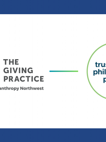 The Giving Practice and Trust-Based Philanthropy Project logos