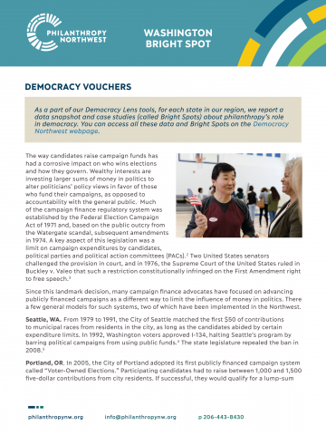 Thumbnail for Washington Bright Spot: Democracy Vouchers in Seattle