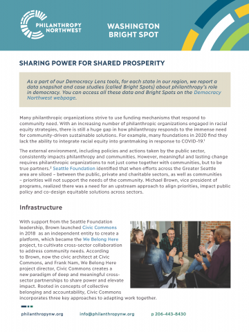 Thumbnail of Washington Bright Spot: Sharing Power for Shared Prosperity