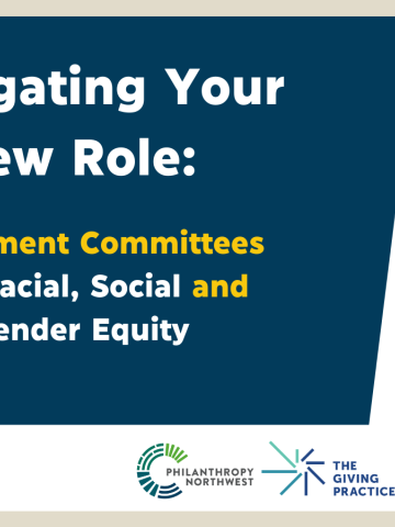 Navigating Your New Role: Investment Committees and Racial, Social and Gender Equity graphic